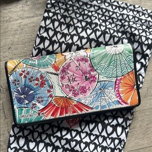 Lucky Cat Wallet with Wave Design